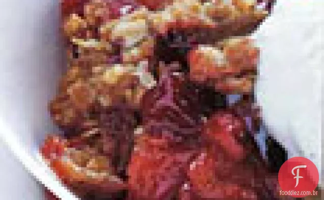 Cranberry - maçã crocante com cobertura de Streusel de aveia
