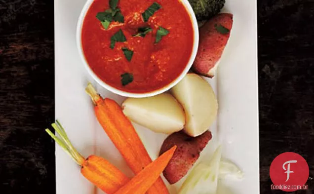 Pimenta Vermelha Assada Bagna Cauda