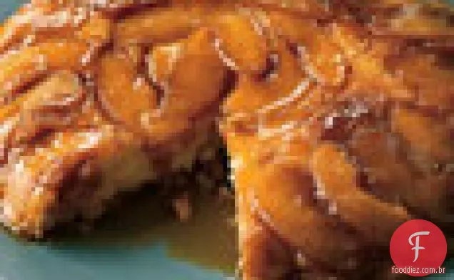 Bolo De Creme Azedo De Maçã Com Manteiga De Cabeça Para Baixo