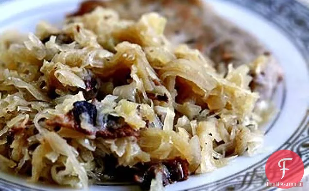 Chucrute com Bacon e maçãs