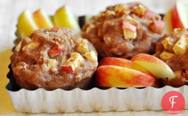 Muffins De Maçã Saudáveis E Saudáveis