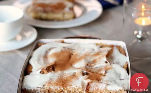 Café Da Manhã De Grãos Inteiros De Maçã E Canela