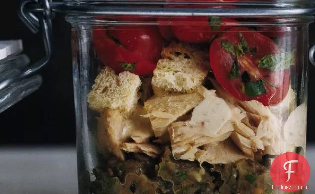 Atum Tonnato com salada de berinjela