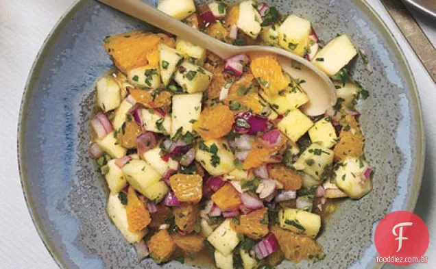 Laranja fresca-Chutney de maçã