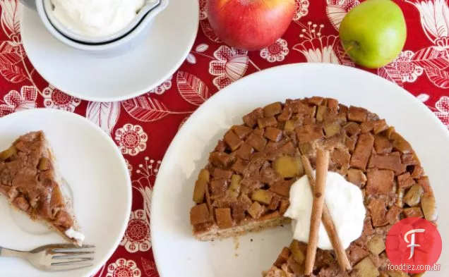 Maple Apple De Cabeça Para Baixo Bolo
