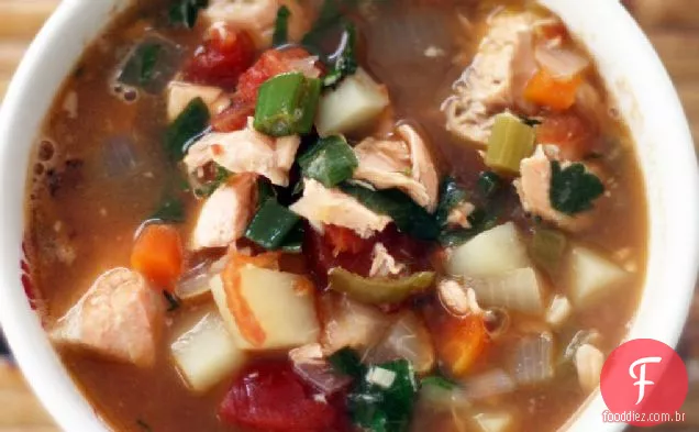 Sopa De Salmão Estilo Ilha