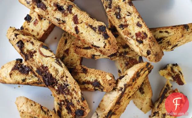Damasco-Chocolate-Amêndoa Biscotti