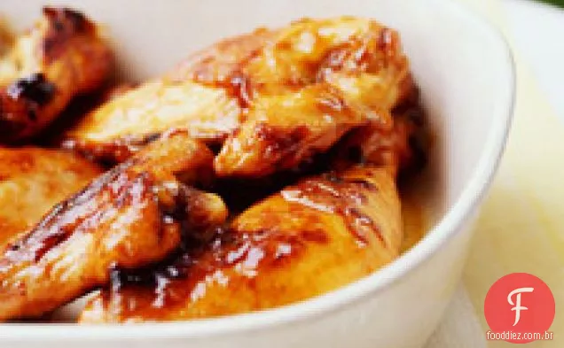 Frango vitrificado com damasco