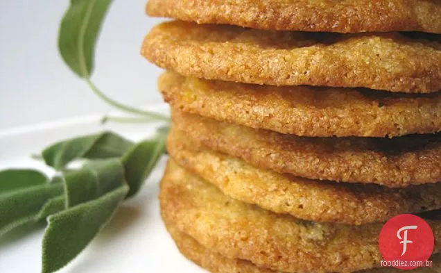 Biscoitos De Damasco, Sálvia E Fubá