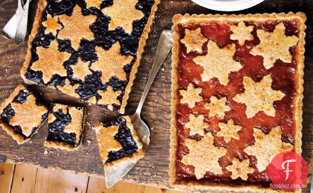 Pão de açúcar - laranja e Damasco-Earl Grey Jam Tarts
