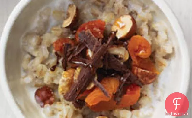 Cevada Com Damascos, Avelãs, Chocolate E Mel