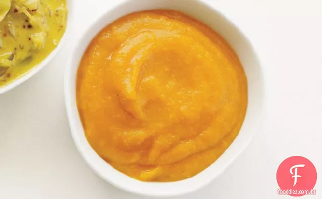 Ketchup de Damasco e tomate com curry