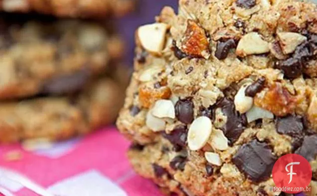 Chocolate Escuro, Biscoitos De Damasco E Amêndoa