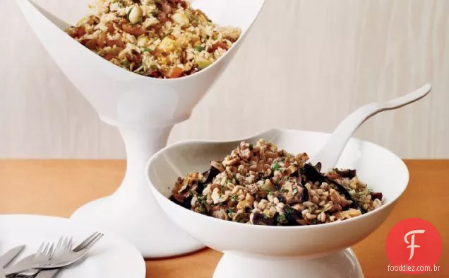 Arroz Basmati dourado com damascos