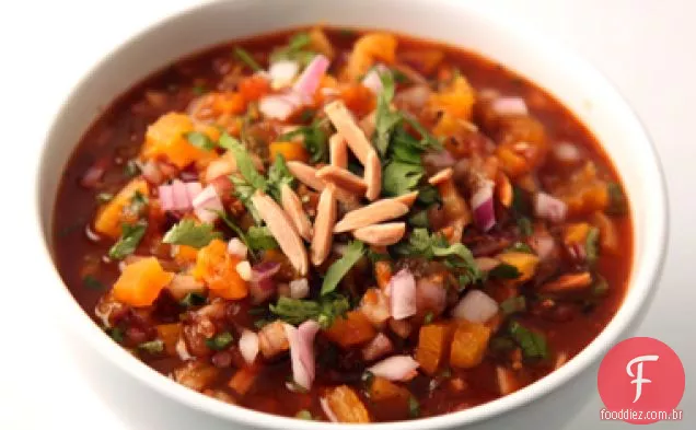 Chipotle Apricot Saboreie Com Amêndoas Torradas