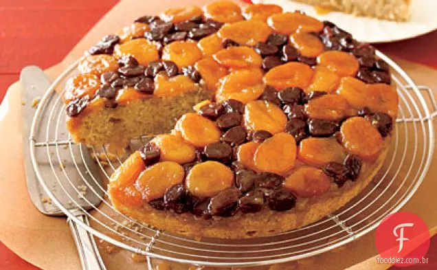 Bolo De Damasco-Cereja De Cabeça Para Baixo