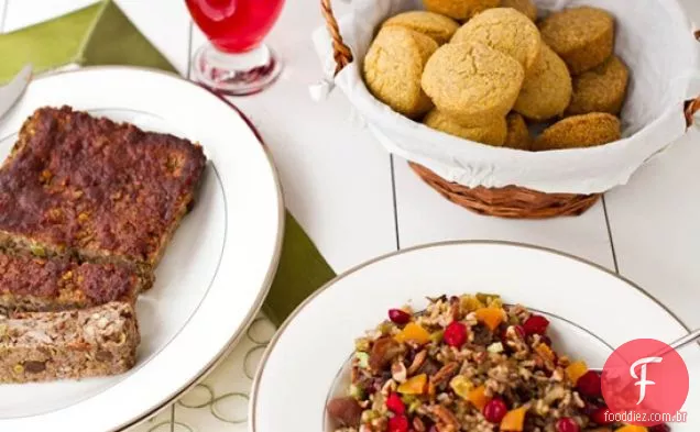 Cranberry, Damasco e Pecan arroz selvagem Pilaf (gf + Vegan)