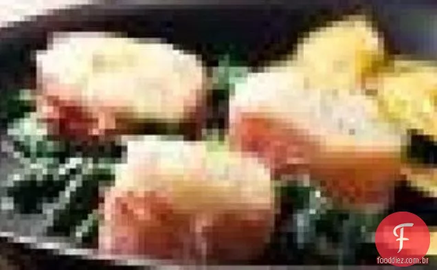 Vieiras Espetadas Com Esmalte De Curry De Damasco