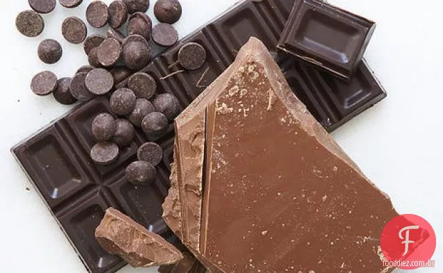 Pudim De Pão De Damasco Com Chocolate Duplo