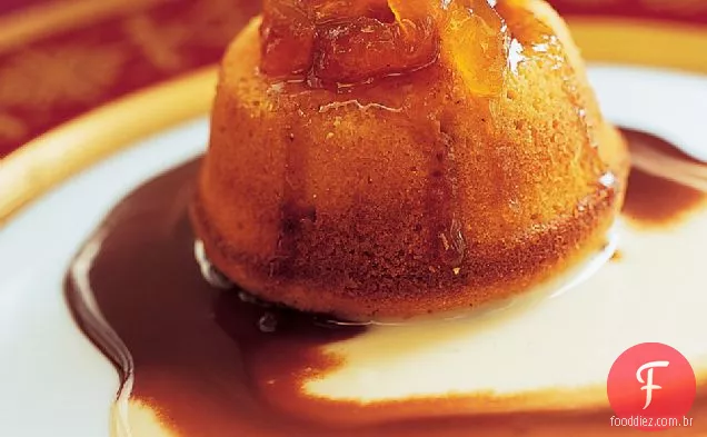 Bolos de Fubá de Limão Com Molho De Chocolate Lapsang Souchong