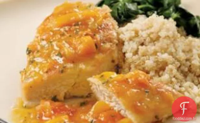 Frango Grelhado Com Molho De Damasco