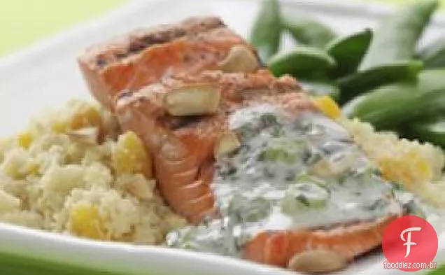 Salmão Caju Com Cuscuz De Damasco