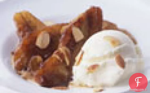 Banana caramelizada com molho de Rum