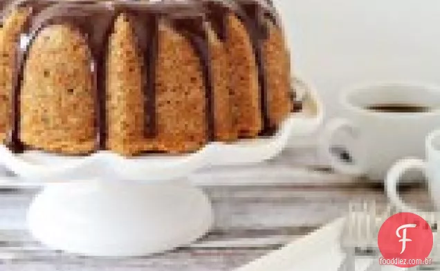 Bolo De Banana Com Ganache De Chocolate