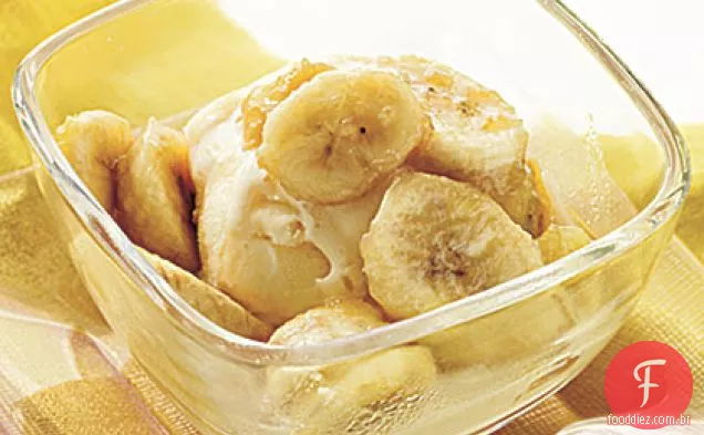 Bananas Assadas Com Rum