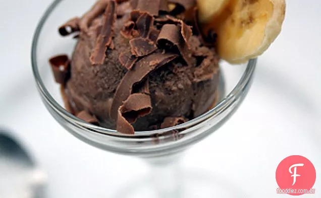 Sorvete De Chocolate E Banana