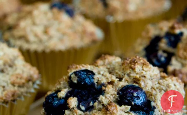 Muffins De Café Da Manhã De Mirtilo E Banana