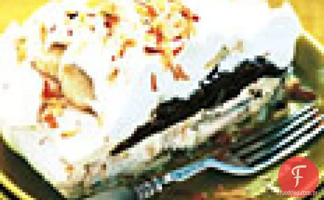 Coco Pavlova Com Mousse De Chocolate E Bananas