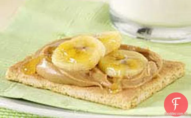 Manteiga de amendoim e banana 