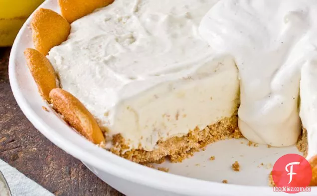 Torta De Sorvete De Pudim De Banana