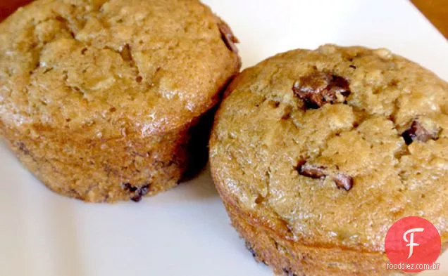 Banana Espresso Chocolate Chip Muffins