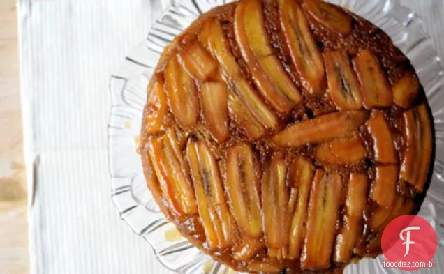 Bolo De Caramelo De Banana de cabeça para baixo