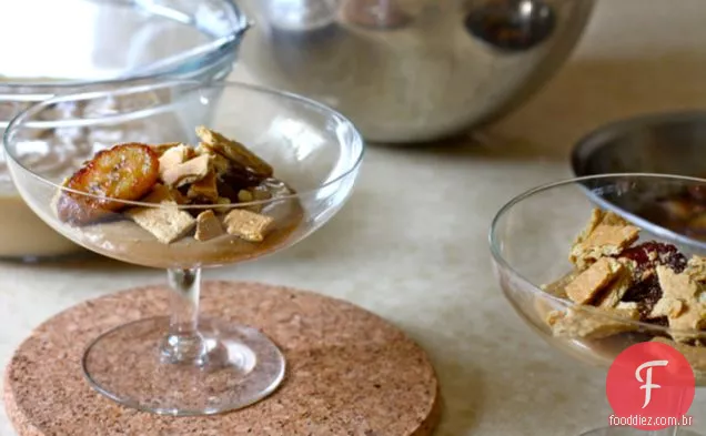 Pudim De Caramelo Com Bananas Caramelizadas E Creme