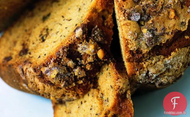 Bolo De Café De Banana Com Creme Azedo
