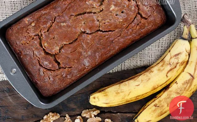 Pão De Banana Com Baixo Teor De Gordura