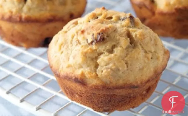 Pós Shredded trigo Banana-passas trigo Muffins
