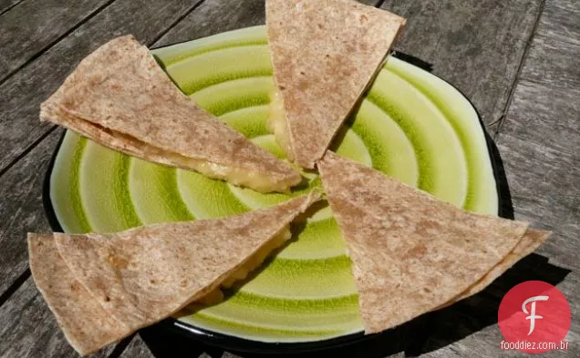 Dicas de lanches saudáveis para meninas e quesadilla de banana