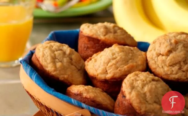 Muffins De Farelo De Banana