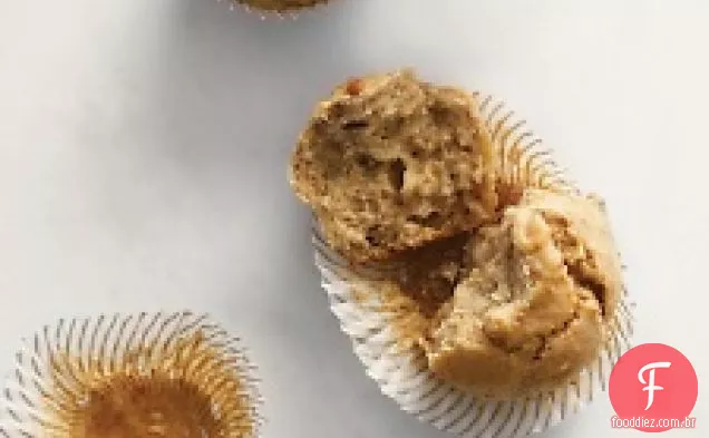 Muffins Banana-noz sem glúten