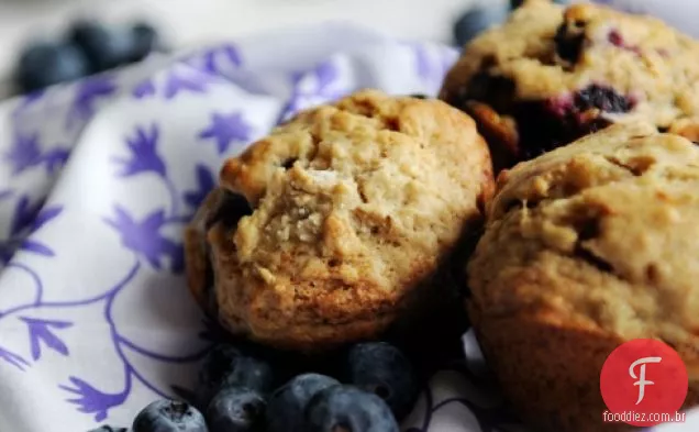 Muffins De Mirtilo De Banana