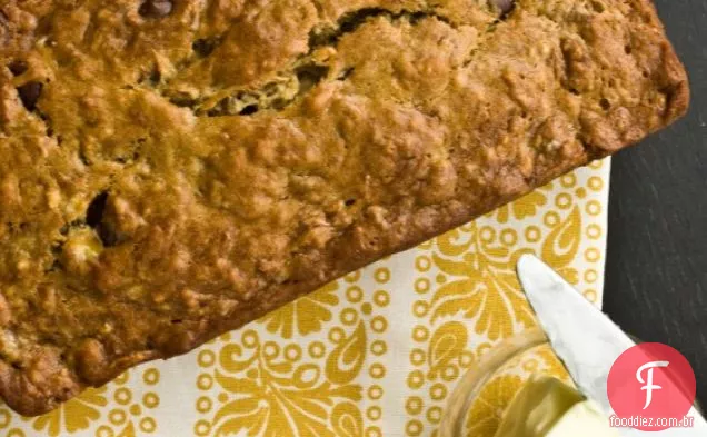 Pão De Banana Com Chip De Chocolate