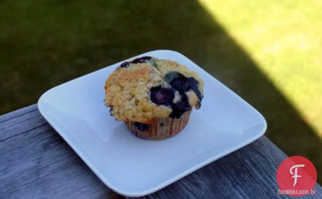 Muffins De Mirtilo De Banana