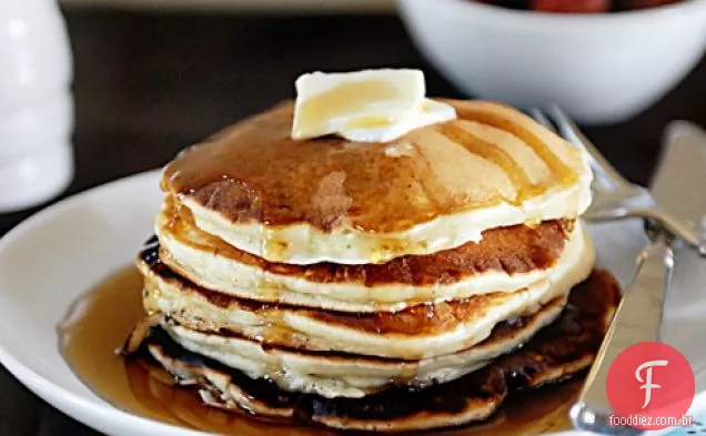 Panquecas De Creme Azedo De Banana