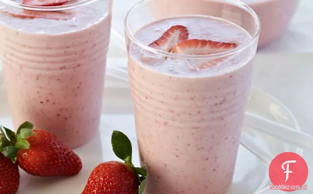 Smoothie de morango, Banana e manteiga de amêndoa