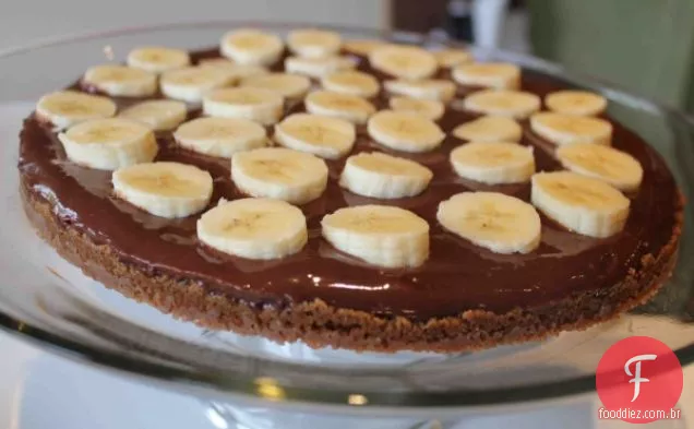Receita De Torta De Pudim De Chocolate Com Banana