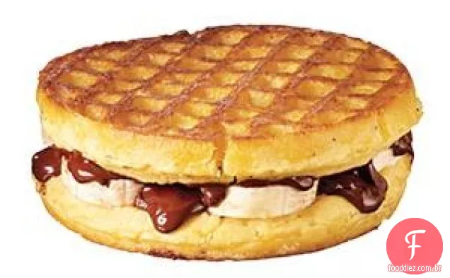 Chocolate E Banana Waffle Panini